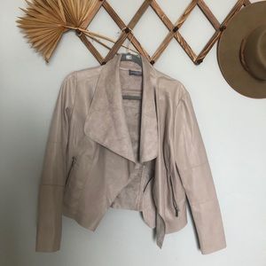 Cream pleather jacket